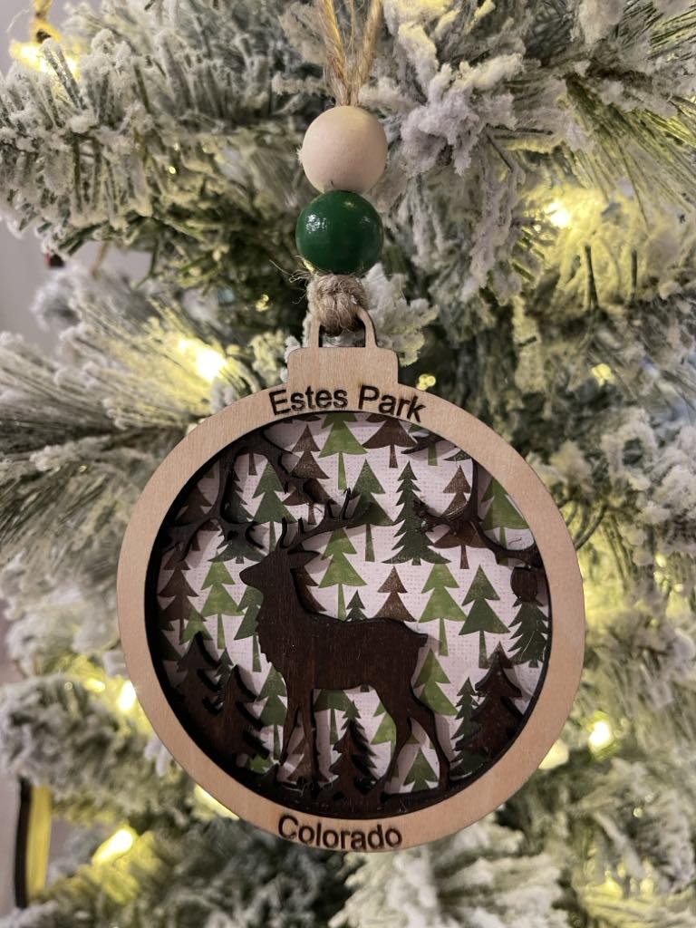 Estes Park Colorado Elk Ornament