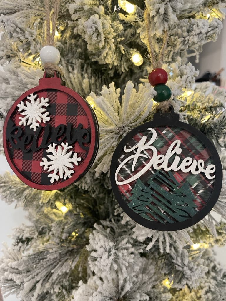 Believe Ornaments