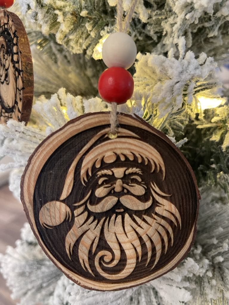 3D Santa Ornaments