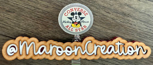 Converse All Star Mickey Badge Reel