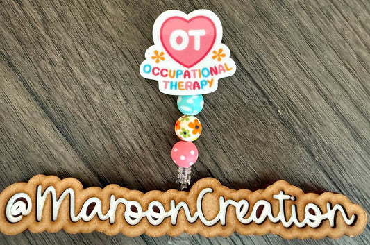 Ty OT Occupational Therapy Badge Reel