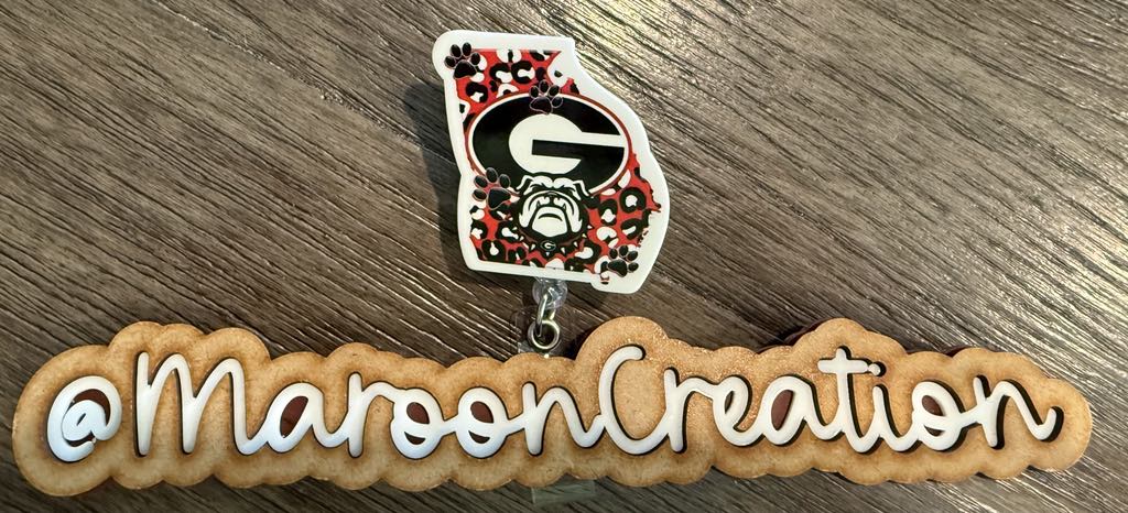 Georgia Bulldog Badge Reels