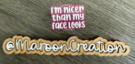 I'm nicer than my face looks Pop Socket