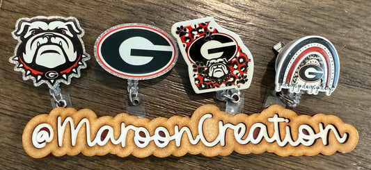 Georgia Bulldog Badge Reels