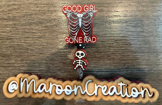 Good Girl Gone Rad Badge Reel