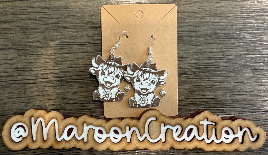 Highland Cow Earrings