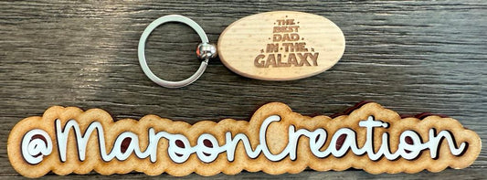 The Best Dad In The Galaxy Keychain