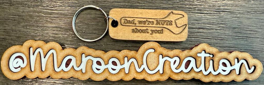 Dad we're NUTS about you Keychain