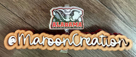 Alabama Crimson Tide Badge Reel